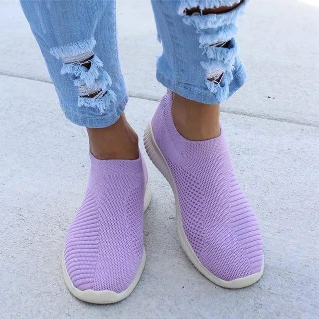 Vanccy - Women Stretchy Slip-on Mesh Bunion Corrector Sneakers